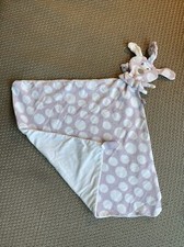 O/ Doudou plat chien Fifi mauve parme Violet blanc pois bandana Dimpel