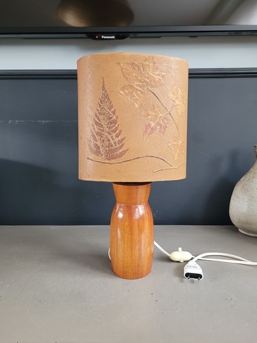 Lampe poser pied bois - lampe,