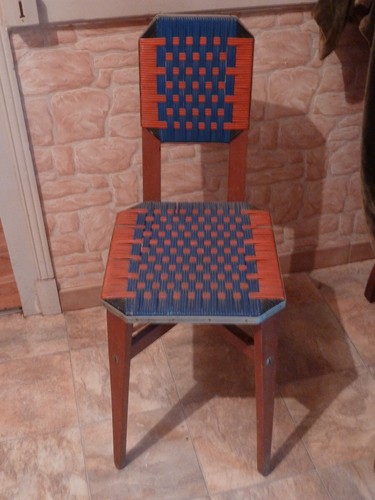 Chaise scoubidou dayez - scoubidou, nièvre