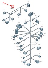 VW Sharan 7N Harnais Pour