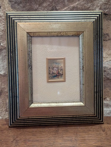 Tableau miniature italienne - , or