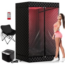 PEEKO Red LightCollapsible Fridge Sauna Box for Relaxatio,DetoxificationPortable