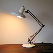 Lampe FASE architecte FARO blanche années 60-70 Déco Design Vintage Espagne