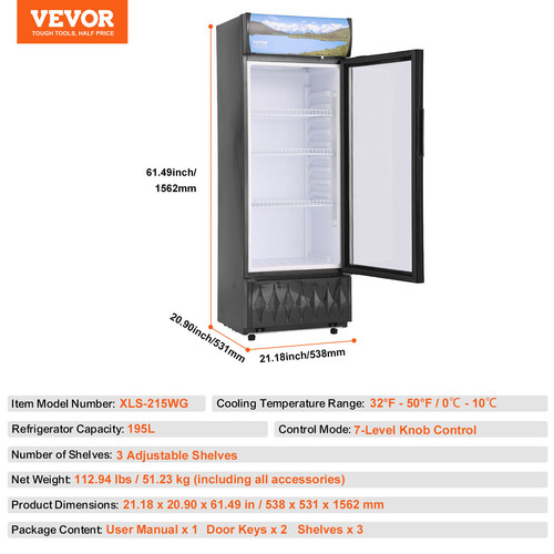 Vevor réfrigerateur - vevor,
