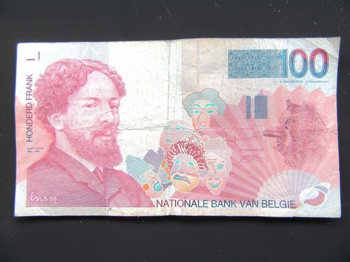 Billet 100 francs belge - belge., james