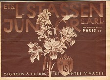 PARIS BOULEVARD DAVOUT CATALOGUE FLOWERS & PERENNIALS STASSEN JUNIOR 1935