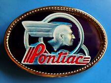  PONTIAC VINTAGE  Logo Epoxy Buckle  Epoxy Photo Buckle