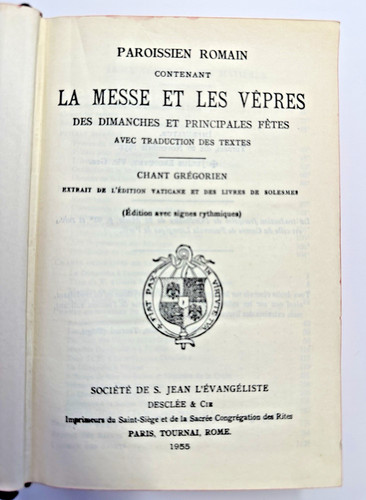 Paroissien romain 904 - romain, n°