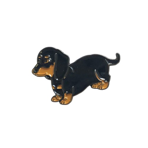 Teckel chiot émail pins - teckel,