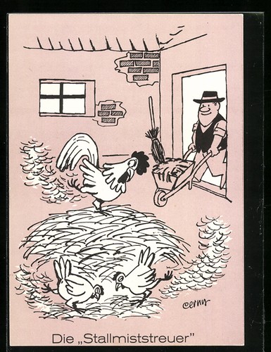 Carte postale artiste fahr - postale, d'artiste