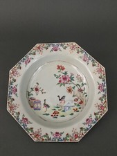 Tournai Octagonal Porcelain Hollow Plate China Style 18th Century M2114
