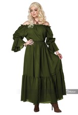 Californie Déguisements Renaissance Paysan Chemise Robe Déguisement Halloween