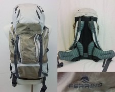 Ferrino Durance 32L Backpack Tan/Gray Hiking Daypack Hip Belt #J4212