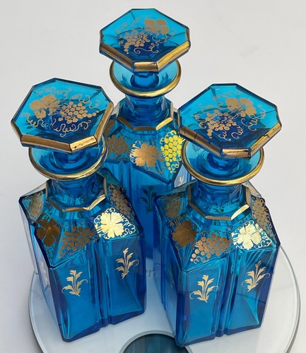 Carafes bleues pour cave - 3,