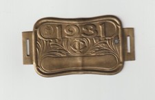 Plaque taxe fiscale de vélo -