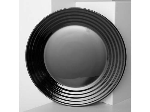 Assiette luminarc harena noir - assiette,