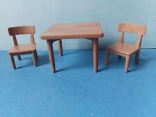 Playmobil Western - *Kitchen table 2 chairs light brown for, ranch, saloon