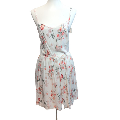 Robe été fleurie blanche - robe,