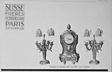 1926 SUSE FONDEUR CHIMNEY TRIM LOUIS XVI PRESS ADVERTISEMENT - O.LELIEVRE