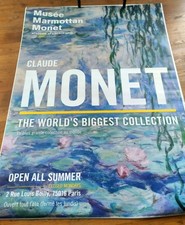 Rare Claude Monet Exhibition Poster - Musée Marmottan Paris - Huge 170x120 cm
