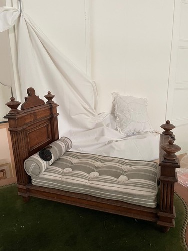 Ancien lit bois pour - bois,