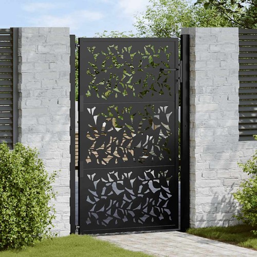 Portail jardin noir - de,
