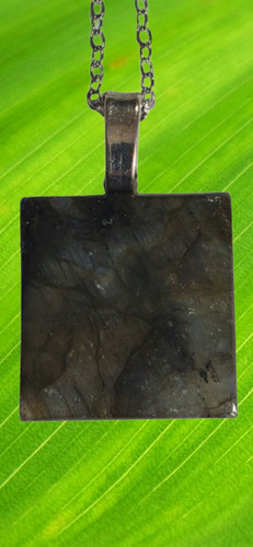 Collier pendentif labradorite - collier,