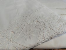 2 Large Antique Hand Embroidered Napps and Lot of 23 Different Towels 