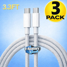3 Pack OEM USB-C Braided Cable