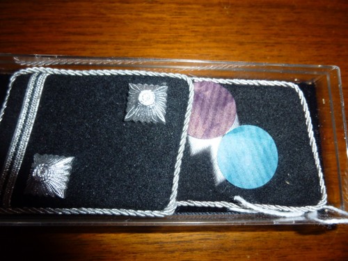 Pattes col insignes argent - pattes,
