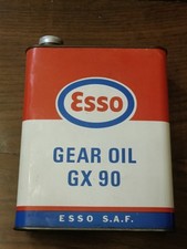 Ancien Bidon d'huile ESSO Gear