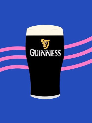 Plaque metal guinness - metal,