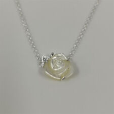 Pandora White Rose in Bloom Collier Necklace