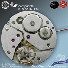 MOVEMENT CALIBRE DB9 brushed compat. ETA 6497-2 NICKEL HAND WIND SWISS MADE