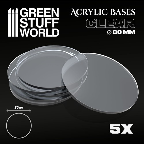 Socles acryliques rond mm - socles,