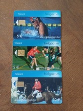 3 télécartes Belgiques à