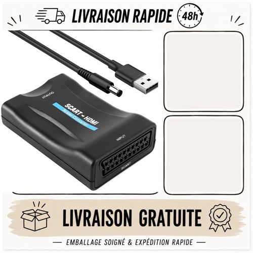 Adaptateur péritel vers - péritel,
