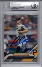 Paul Skenes 2024 Topps Now MLB Debut Inscribed Auto Signed Rookie Card Beckett