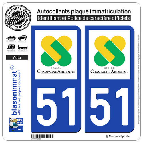 Stickers autocollant plaque - 2,