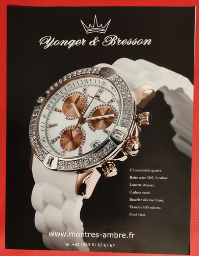 Publicité presse montre - publicité,