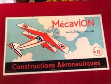 Jouet ancien Mecavion construction aéronautique années 50 TOUT EST D'ORIGINE 