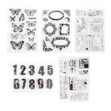 Tampons transparents Tampon en caoutchouc pour scrapbooking, album photo,