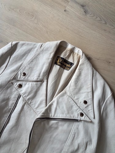 Veste cuir biker véritable - veste, en