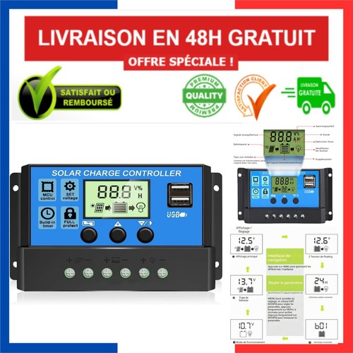Régulateur solaire pwm 10a - régulateur,