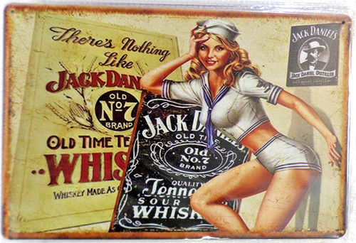 Plaque metal deco vintage - metal,