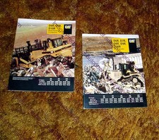 2) 1996 & 1997 CATERPILLAR Crawler TRACTOR D6 7 8 9 & D10 Brochures Catalogs CAT