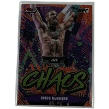 2024 Topps Finest UFC Conor McGregor RARE Chaos Refractor 57/75 No. CHA-22