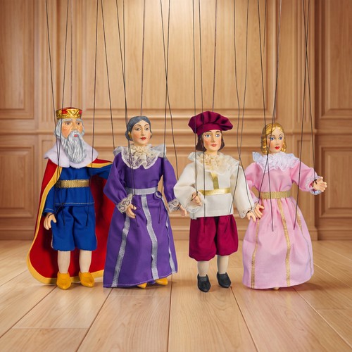 Marionnettes tchèques famille