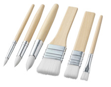 Pinceaux IKEA en bois MALA lot de 6 marques de jouets pour enfants art peintu...