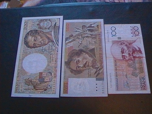 Lot trois billets - lot,